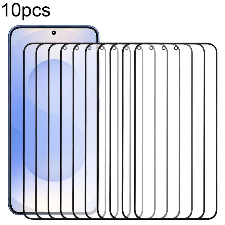 Buitenste glazen frontlens met OCA-lijm set (10 stuks) voor Samsung Galaxy S25 SM-S931B