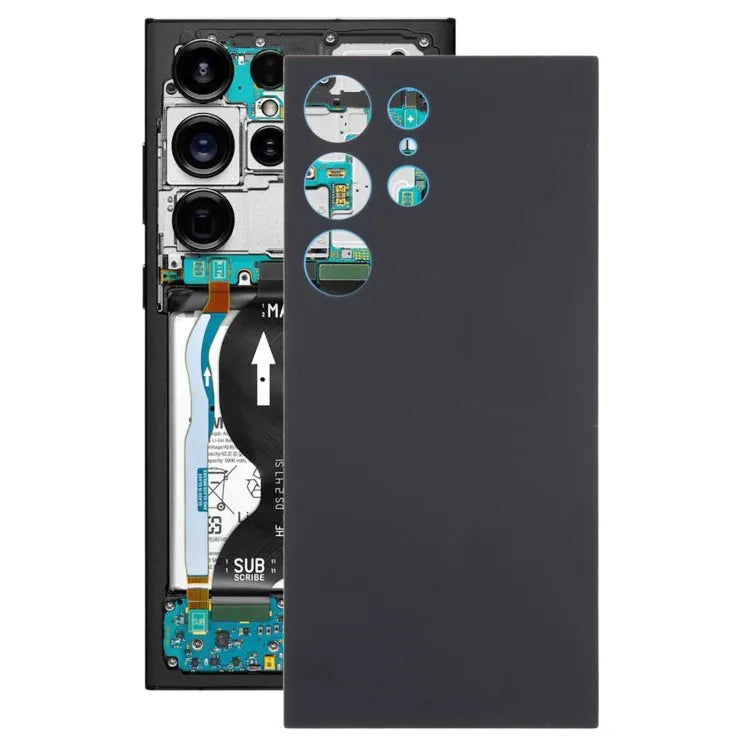 OEM batterij-achterkant voor Samsung Galaxy S24 Ultra SM-S928B (zwart)