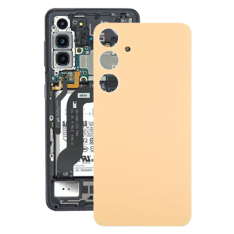 OEM batterij-achterklep met cameralensframe voor Samsung Galaxy S24+ SM-S926B (geel)