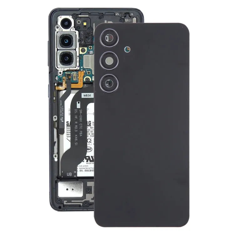 OEM batterij-achterklep met cameralensframe voor Samsung Galaxy S24+ SM-S926B (zwart)