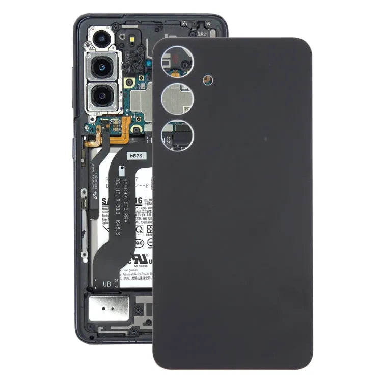 OEM batterij-achterklep met cameralensframe voor Samsung Galaxy S24+ SM-S926B (zwart)