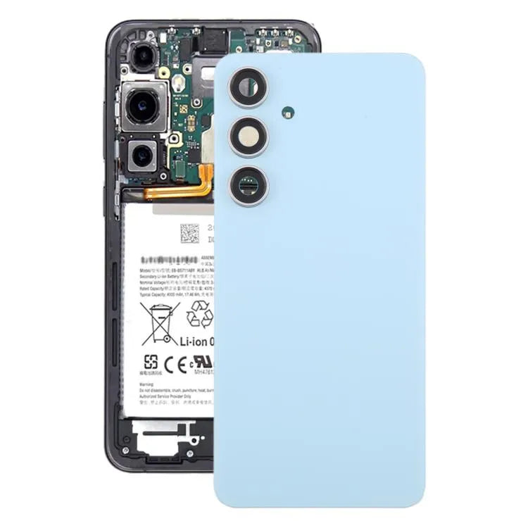 Originele batterij-achterklep met cameralensframe voor Samsung Galaxy S24 FE SM-S721B (blauw)