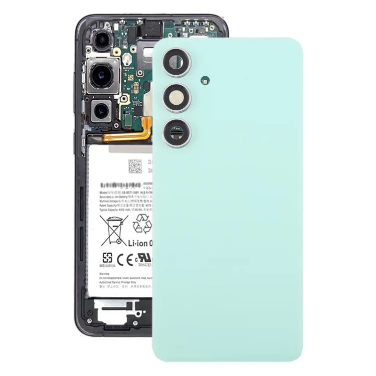 Originele batterij-achterklep met cameralensframe voor Samsung Galaxy S24 FE SM-S721B (groen)