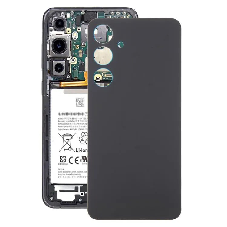 Originele batterij-achterklep met cameralensframe voor Samsung Galaxy S24 FE SM-S721B (zwart)
