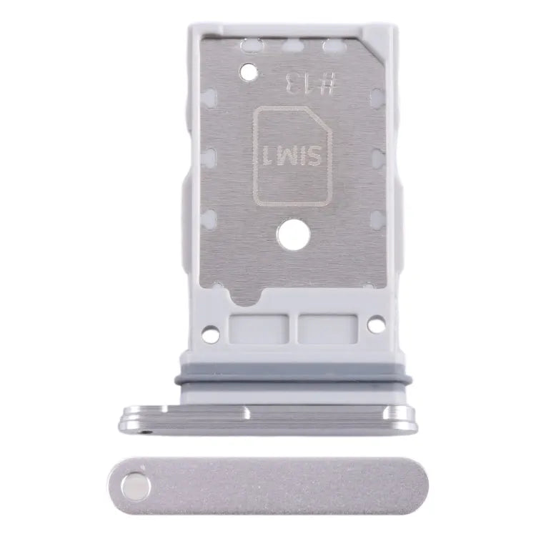 SIM-lade met SIM-uitwerp-pin voor Samsung Galaxy S24 / S24+ 5G (wit)