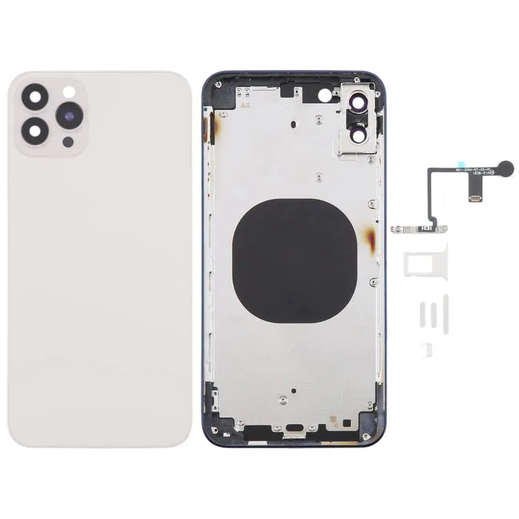 Achterkant in iPhone 14 Pro Max-look voor iPhone XS Max (wit)