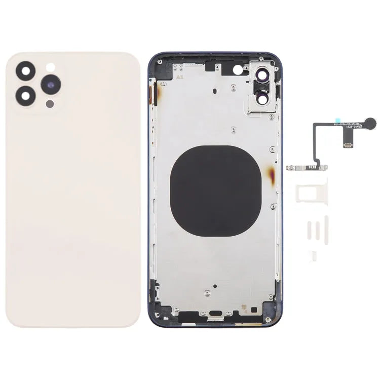 Achterkant in iPhone 14 Pro Max-look voor iPhone XS Max (goud)