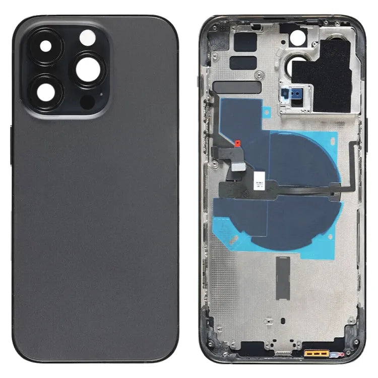 Batterij-achterkant + Qi-module (Amerikaanse versie, zwart) voor iPhone 14 Pro Max