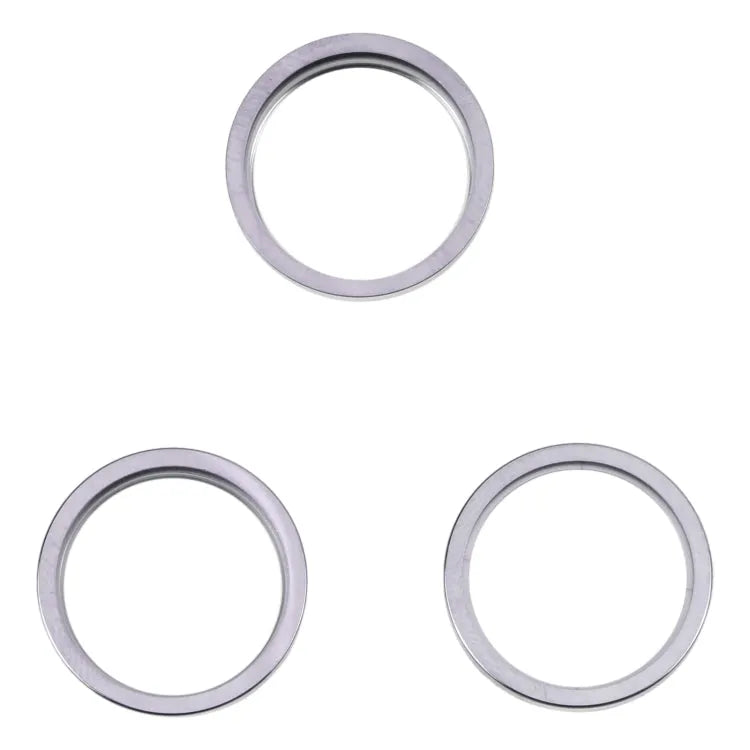 Cameralens-glas met metalen beschermring 3 stuks (grijs) voor iPhone 14 Pro Max