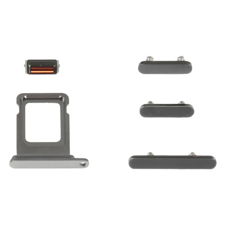 SIM-kaartlade met zijtoetsen voor iPhone 14 Pro Max (zwart)