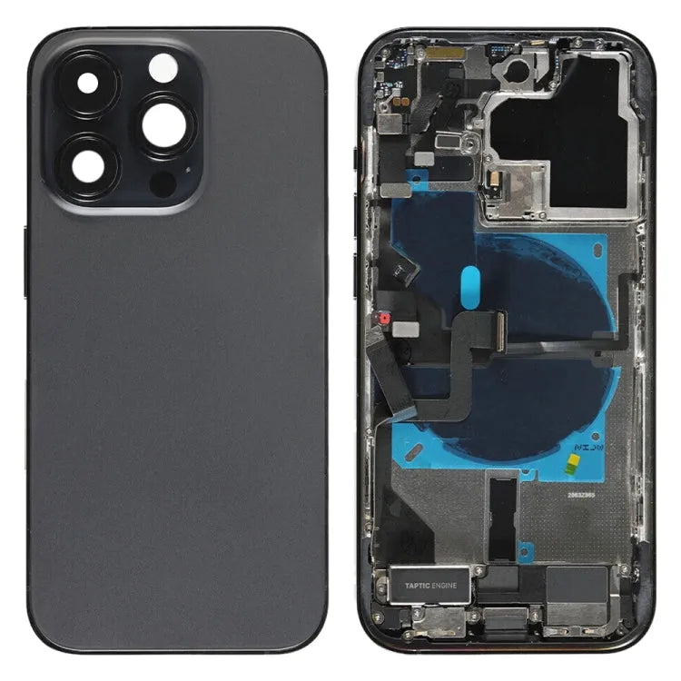 Achterkant montage voor iPhone 14 Pro (CE EU-versie, zwart)