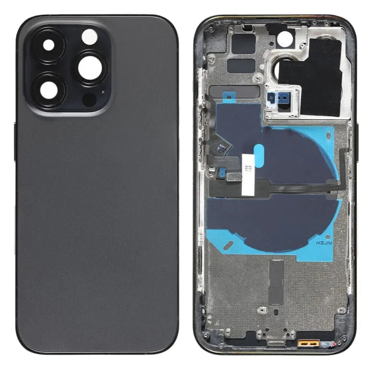Achterkant compleet voor iPhone 14 Pro (Amerikaanse versie, zwart)