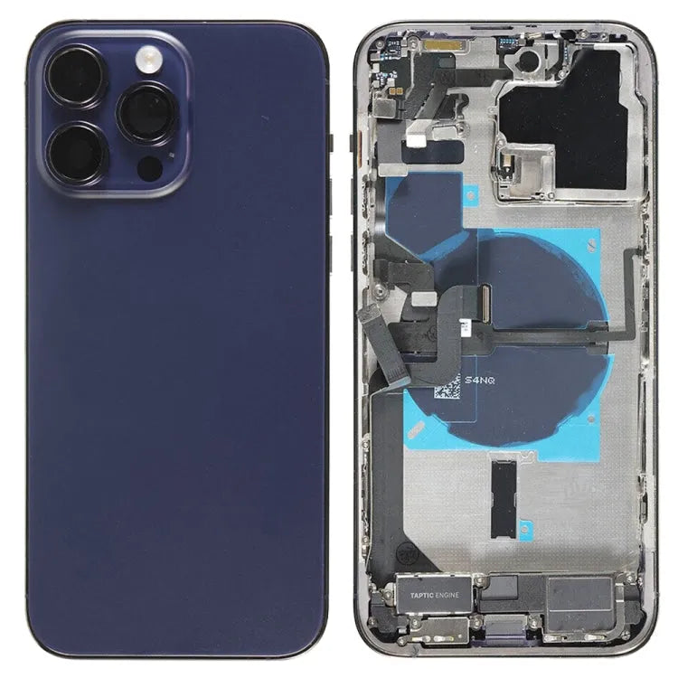 Batterij-achterklep met middenframe voor iPhone 14 Pro Max, EU-versie (paars)