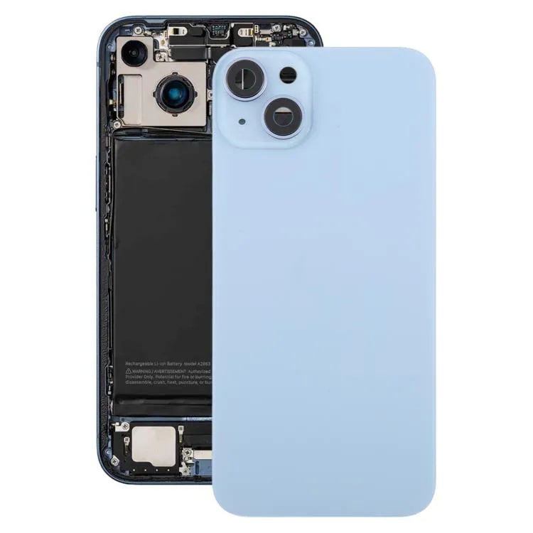 Batterij-achterkant met middenframe EU-versie voor iPhone 14 Plus (blauw)