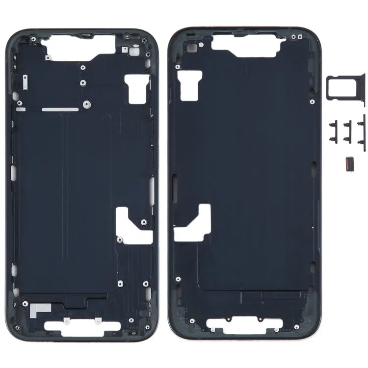 Middenframe met zijtoetsen voor iPhone 14 (zwart)