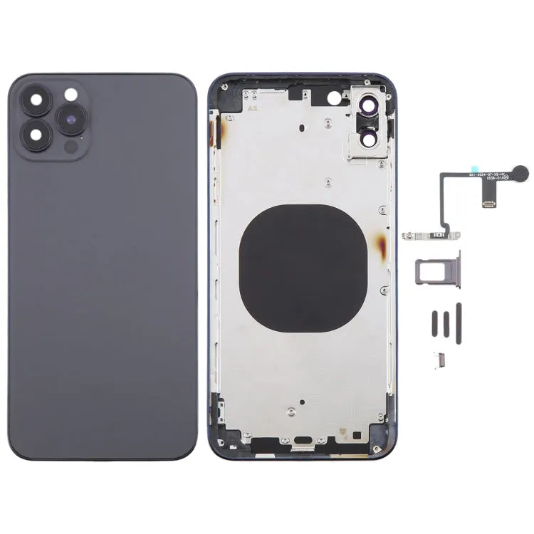 Achterkant met iPhone 14 Pro Max-look voor iPhone XS Max (zwart)