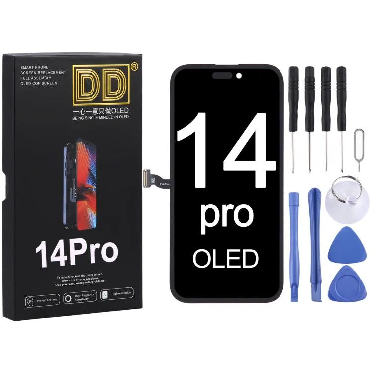 Soft DD OLED-scherm met digitizer complete montage voor iPhone 14 Pro