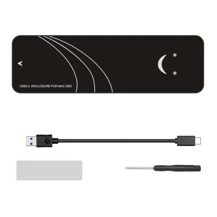 USB 3.2 SSD-behuizingsadapter voor MacBook Air en Pro 2013-2017 (10 Gbps, AC-kabelset)