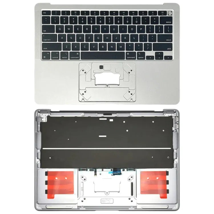 C-side behuizing met US-toetsenbord voor MacBook Air 13 inch M1 A2337 EMC3598 (2020) (zilver)