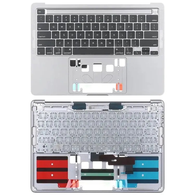 C-side behuizing met US-toetsenbord voor MacBook Pro Retina 13 inch A2289 (2020) (zilver)