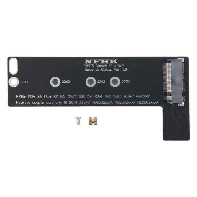 NVMe M.2 SSD-adapterkaart voor Mac Mini A1347 MEGEN2 MEGEM2 MEGEQ2 (2014 Late)