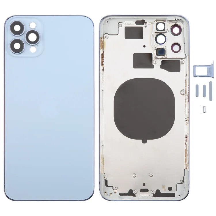 Achterbehuizing met uiterlijk van 13 Pro Max voor iPhone 11 Pro Max (blauw)