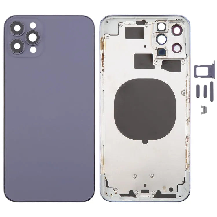 Achterbehuizing met uiterlijk van 13 Pro Max voor iPhone 11 Pro Max (paars)
