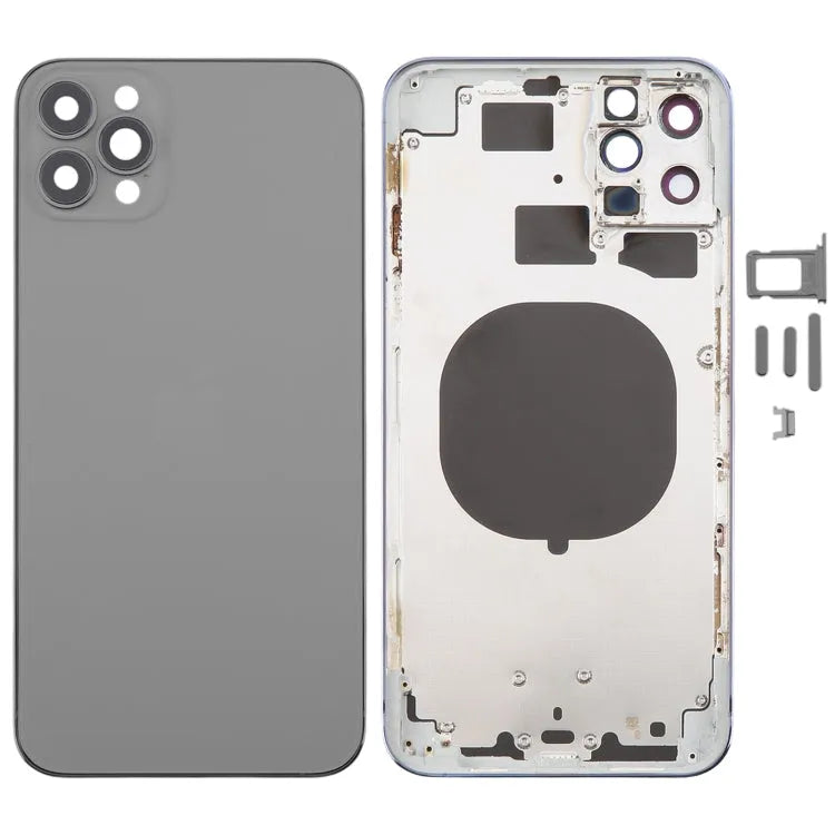 Achterbehuizing met uiterlijk van 13 Pro Max voor iPhone 11 Pro Max (grijs)