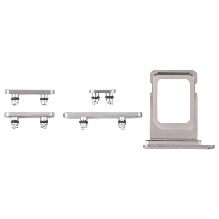 Originele SIM-kaartlade + zijtoetsen voor iPhone 16 Pro Max (zilver)