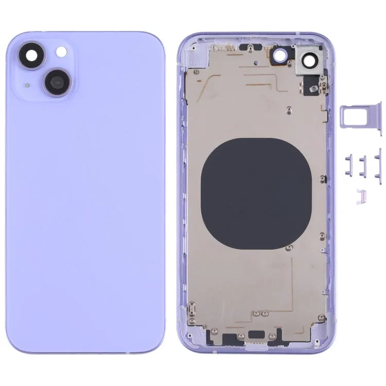 Achterbehuizing met uiterlijk van 13 voor iPhone XR (paars)