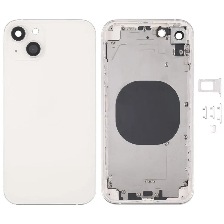 Achterbehuizing met uiterlijk van 13 voor iPhone XR (wit)