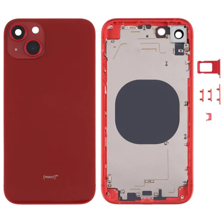 Achterbehuizing met uiterlijk van 13 voor iPhone XR (rood)