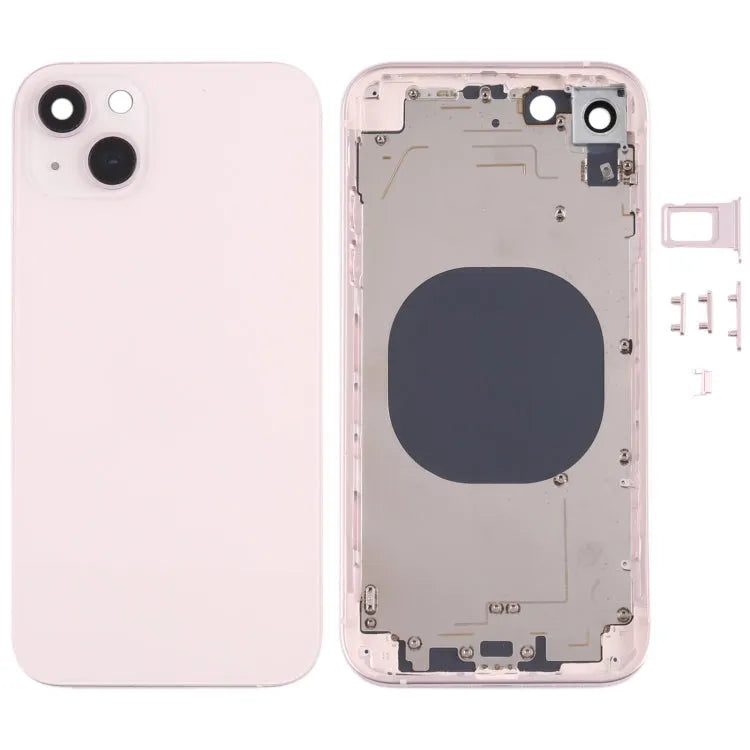 Achterbehuizing met uiterlijk van 13 voor iPhone XR (roze)