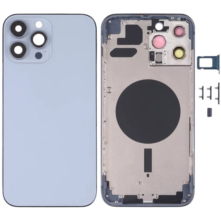 Achterbehuizing met SIM-lade, zijknoppen en cameralens voor iPhone 13 Pro Max