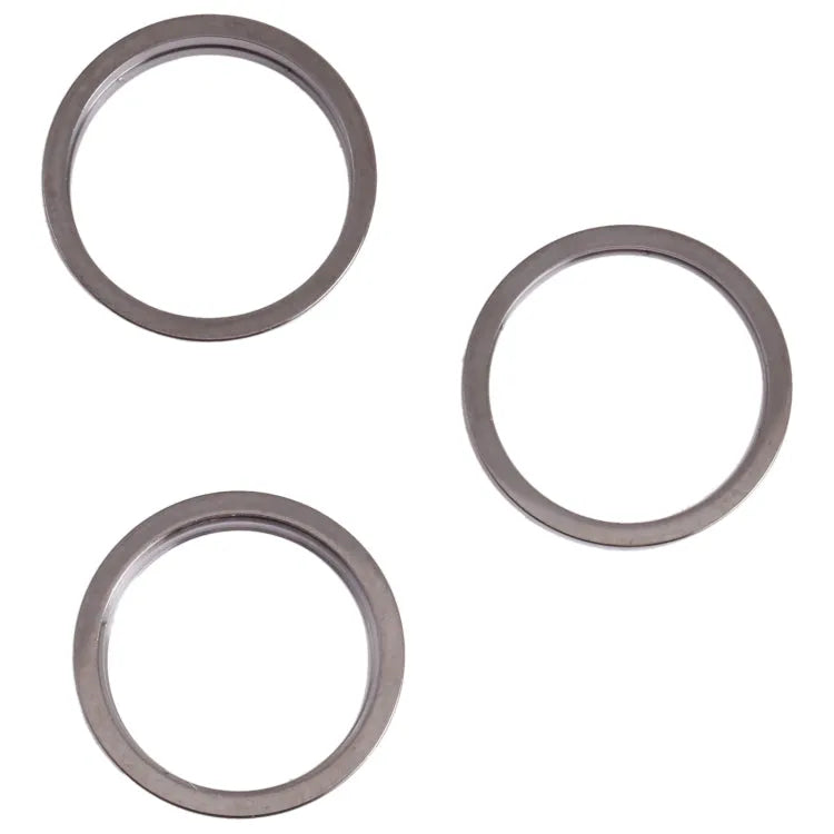 Achtercamera glaslens met metalen beschermring voor iPhone 13 Pro, 3 stuks (zwart)