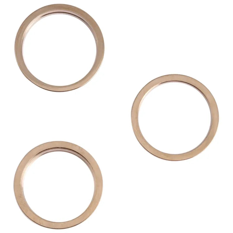 Achtercamera glaslens met metalen beschermring voor iPhone 13 Pro, 3 stuks (goud)
