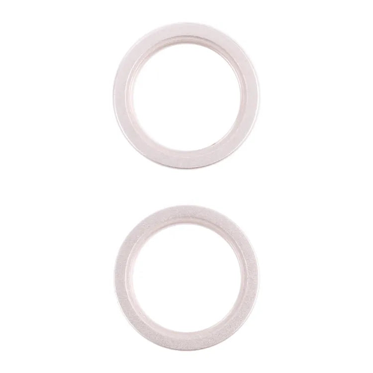 Achtercamera glaslens met metalen beschermring voor iPhone 13, 2 stuks (wit)