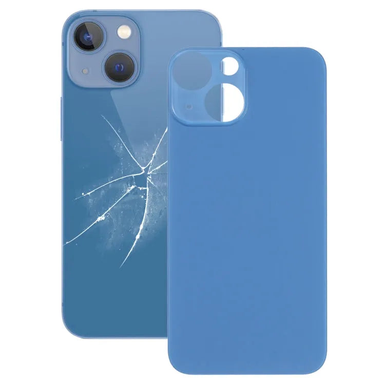 Achterkant glas batterijcover voor iPhone 13 mini (blauw)