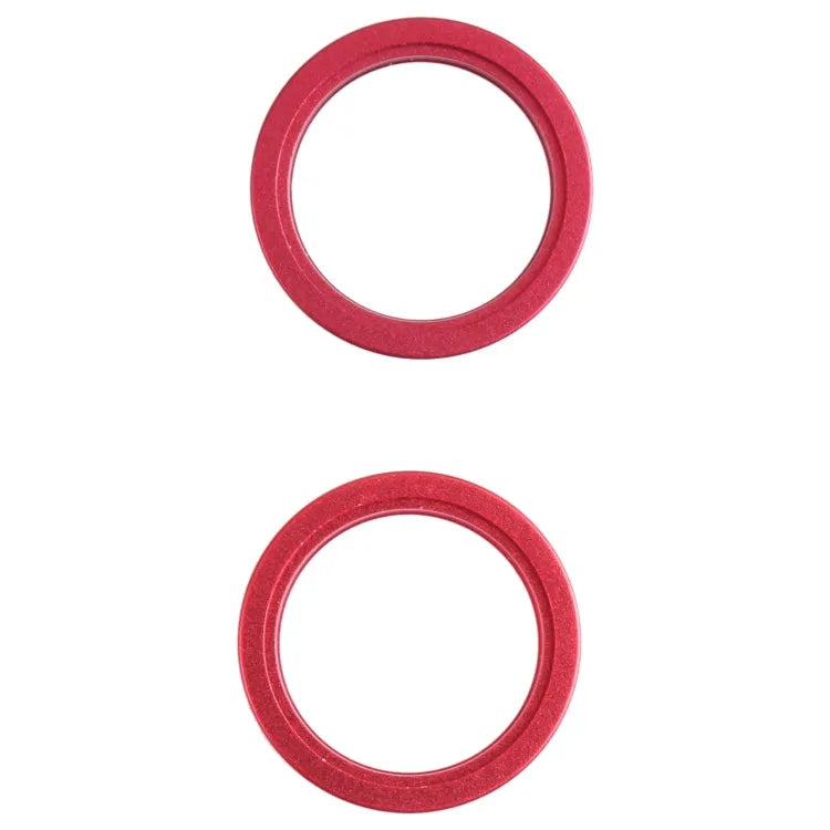 2 stuks cameralensring metaal voor iPhone 13 mini (rood)