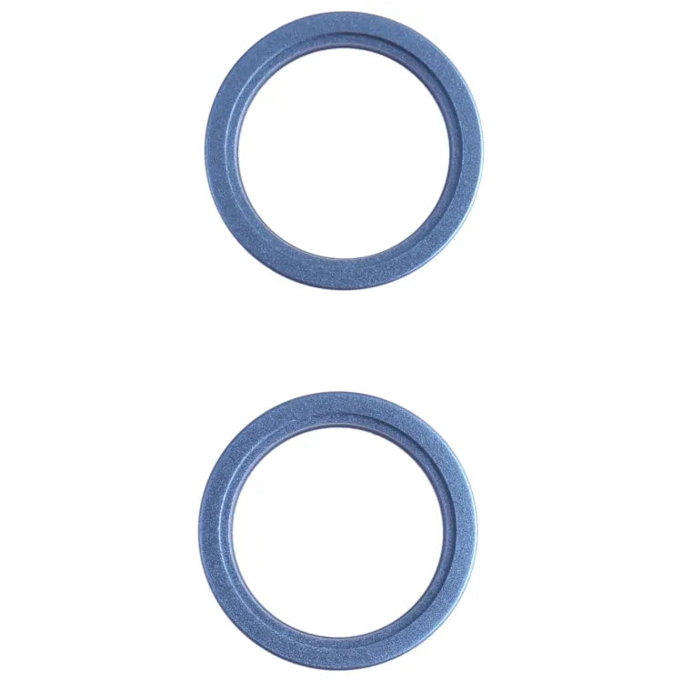 2 stuks cameralensring metaal voor iPhone 13 mini (blauw)