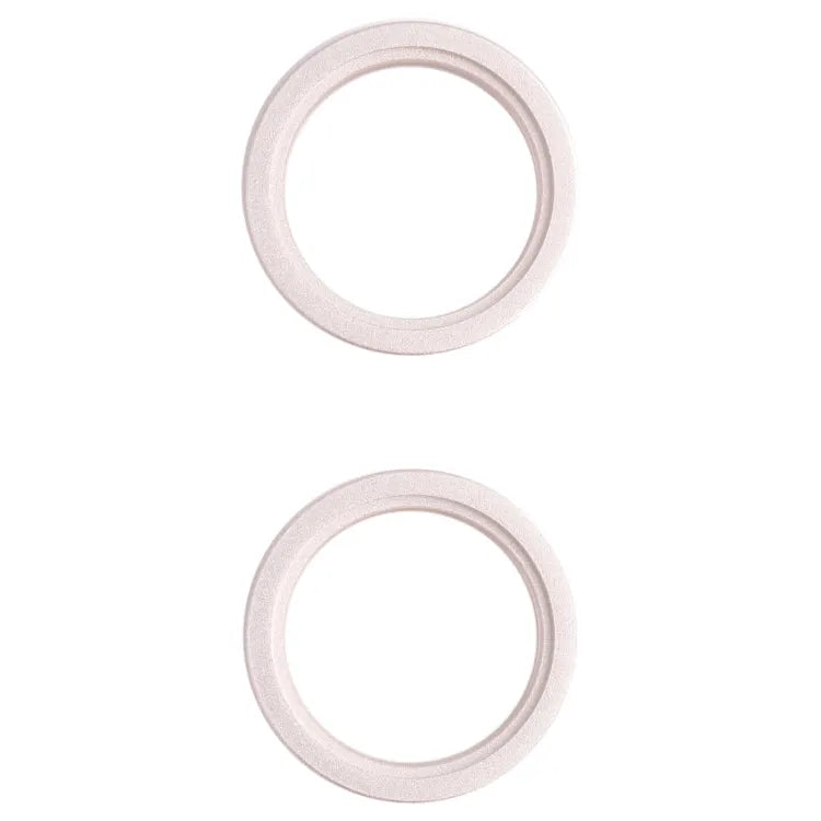 2 stuks cameralensring metaal voor iPhone 13 mini (wit)