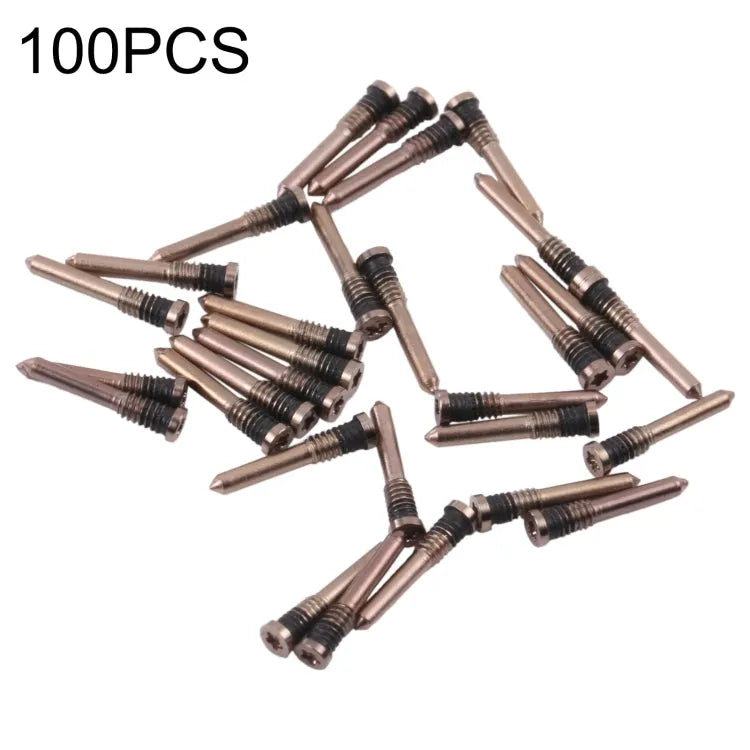 Oplaadpoort-schroefjes 100 stuks voor iPhone 13 (goud)