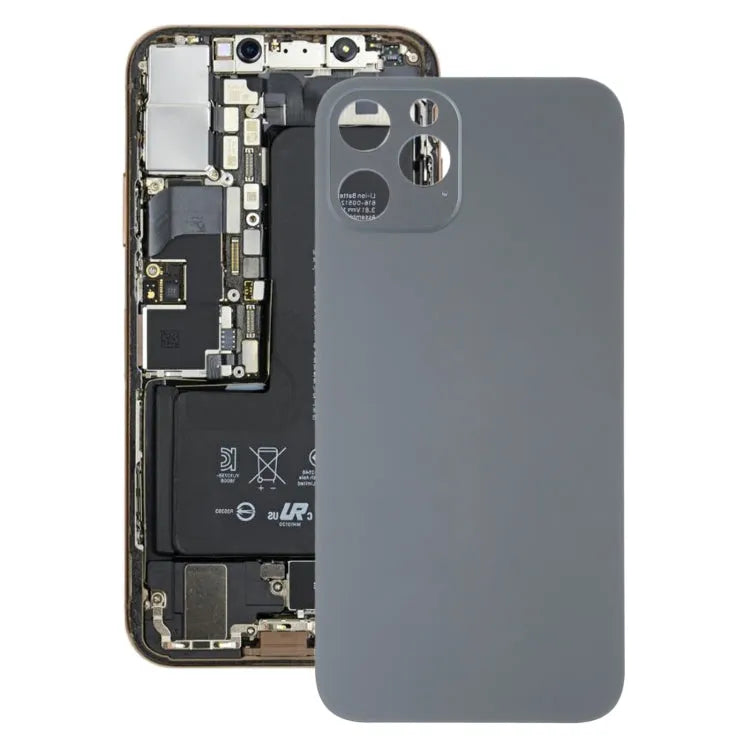Achterklep met batterijdeksel voor iPhone 13 Pro Max (zwart)
