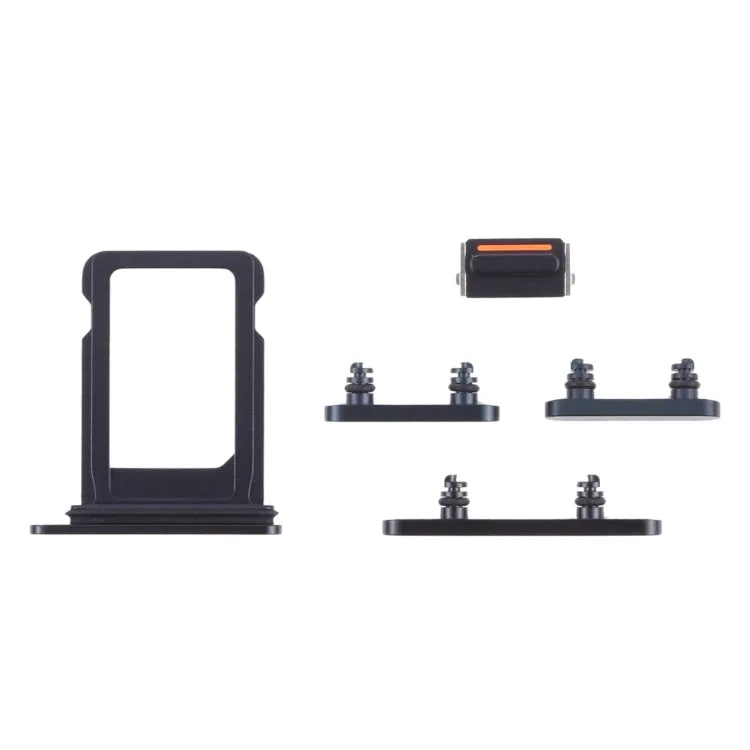 SIM-kaartlade met zijtoetsenset voor iPhone 13 mini (zwart middernacht)