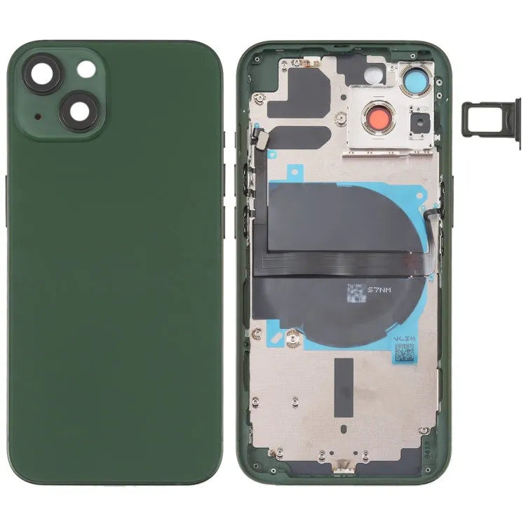 Batterij-achterkant met zijtoetsen, kaartlade en draadloze oplaadmodule voor iPhone 13 (standaard)