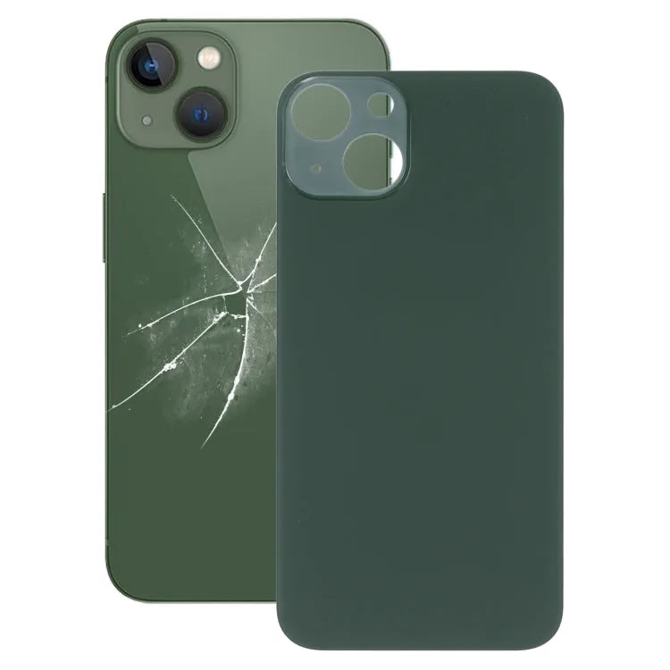 Achterbehuizing met groot cameragat voor iPhone 13 (groen)