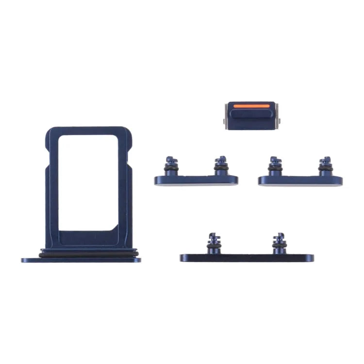 SIM-kaartlade en zijknoppenset voor iPhone 13 mini (blauw)