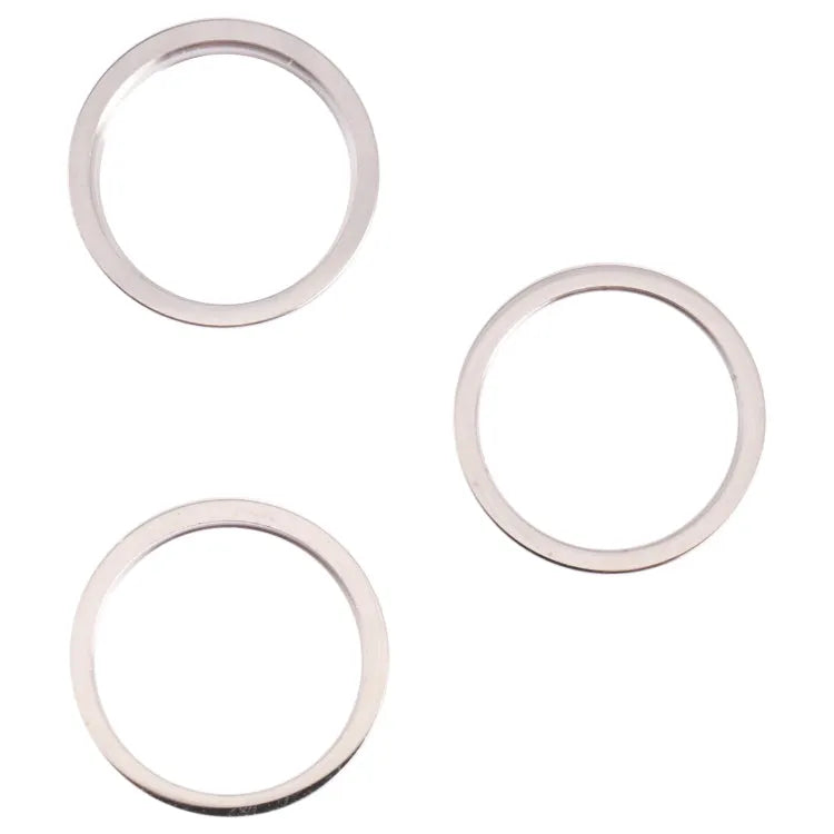 Achtercamera lensring buitenkant (3 stuks) voor iPhone 13 Pro (wit)