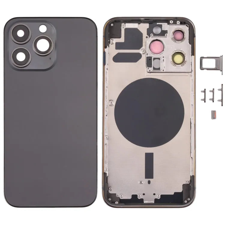 Achterbehuizing met SIM-lade, zijknoppen en cameralens voor iPhone 13 Pro