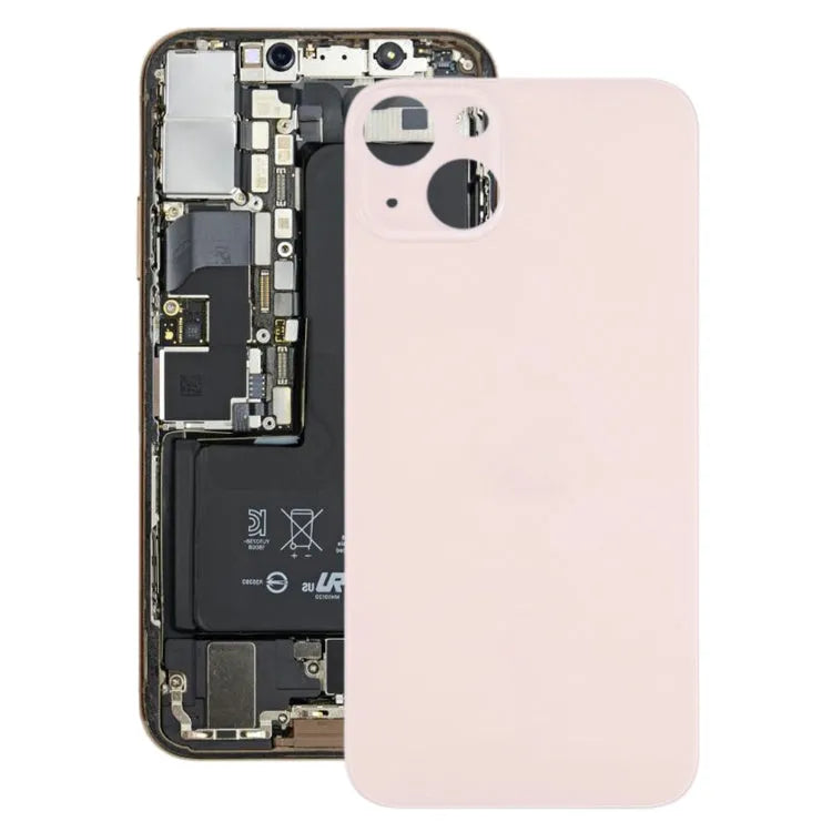 Glazen batterij-achterkant voor iPhone 13 (roze)